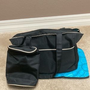 Hygeia Breast Pump Bag/Diaper Bag With Milk Pack and Changing Pad